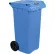 Global Industrial™ Mobile Trash Container with Lid, 32 Gallon Blue