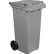 Global Industrial™ Mobile Trash Container with Lid, 32 Gallon Gray