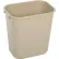 Rubbermaid® Soft Molded Plastic Small Wastebasket, 3.5 Gallon Capacity, Tan