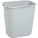 Rubbermaid® Soft Molded Plastic Wastebasket, 3.5 Gallon Capacity, Gray