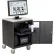 Global Industrial™ Audio Visual Cart w/ Lockable Cabinet, 500 Lb. Capacity, Black