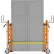 Global Industrial™ (2) Hand Operated Hydraulic Furniture Moving Dollies, 3950 Lb. Capacity