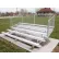 Standard Series 5 Row Aluminum Bleacher, 15' Long, guardrail, Single Footbaord, Modified Deck