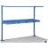 Global Industrial™ Steel Shelf W/ 6 Single Outlets, 96"W x 12"D, Blue