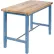 Global Industrial™ 48x24 Adj. Height Workbench Return - Square Tube Leg, Maple Square Edge Blue