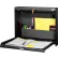 Datum WallWrite® Folding Wall Mount Shop Desk, Locking, 20"W x 3-3/8"D x 16-3/8"H, Black