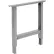 Global Industrial™ Adjustable Height C-Channel Leg For Standard Duty Workbench, 30"D, Gray,