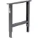 Global Industrial™ Adjustable Height Steel C-Channel Leg For Workbench, 36"D, Black, Each