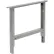 Global Industrial™ Adjustable Height Steel C-Channel Leg For Workbench, 36"D, Gray, Each