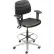 Interion® Shop Stool with Arms - Polyurethane - 6 Way Adjustable - Black