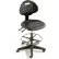 Interion® 5-Way Adjustable Ergonomic Stool, Black