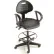 Interion® 5-Way Black Adjustable Ergonomic Stool With Arms