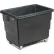 Dandux Black Recycled Plastic Box Truck 51Q126010X-073 10 Bushel 500 Lb. Cap.
