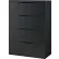 Interion® 4 Drawer Premium Lateral File Cabinet, Letter & Legal Size, 36"W x 18"D x 52"H, Black