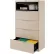 Interion® 5 Drawer Premium Lateral File Cabinet, Letter Size, 36"W x 18"D x 64-1/2"H, Putty
