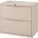 Interion® 2 Drawer Premium Lateral File Cabinet, Legal & Letter Size, 30"W x 18"D x 28"H, Putty