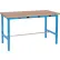 Global Industrial™ 48 x 30 Adjustable Height Workbench - Power Apron, Shop Top Square Edge Blue