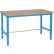 Global Industrial™ 60x36 Adjustable Height Workbench Square Tube Leg, Shop Top Square Edge Blue