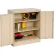 Tennsco® Counter Height Metal Storage Cabinet, 36"W x 18"D x 42"H, Unassembled, Sand