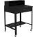Global Industrial™ Sloped Mobile Shop Desk w/ Pigeonhole Riser, 34-1/2"W x 30"D, Black