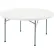 Interion® 60" Round Plastic Folding Table, White