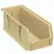 Global Industrial™ Plastic Hang & Stack Bin, 10-7/8"L x 4-1/8"W x 4"H, Beige - Pkg Qty 12