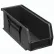 Global Industrial™ Plastic Hang & Stack Bin, 10-7/8"L x 4-1/8"W x 4"H, Black - Pkg Qty 12