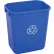 Global Industrial™ Deskside Recycling Wastebasket, 3-7/16 Gallon, Blue