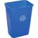 Global Industrial™ Deskside Recycling Wastebasket, 10-5/16 Gallon, Blue