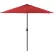 Global Industrial™ Outdoor Umbrella with Tilt Mechanism, Olefin Fabric, 8-1/2'W, Red
