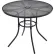 Global Industrial™ 36" Round Outdoor Café Table, Steel Mesh, Black
