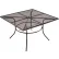 Global Industrial™ 48" Square Outdoor Café Table, Steel Mesh, Black