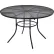 Global Industrial™ 48" Round Outdoor Café Table, Steel Mesh, Black