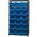 Quantum MSU-532 Steel Shelving With 21 Magnum Giant Hopper Bins Blue, 18x42x75