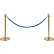 Global Industrial™ Blue Vinyl Braided Rope 59" With Ends For Portable Gold Post