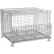 Nashville Folding Wire Mesh Container w/ Lid, 48"L x 40"W x 36-1/2"H, 3000-4000 lb Capacity, Gray