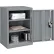 Global Industrial™ Wall Mount Storage Cabinet, 18"W x 12"D x 26"H, Assembled, Gray