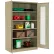 Global Industrial™ Storage Cabinet, Expanded Metal Door, 48"W x 24"D x 78"H, Unassembled, Tan