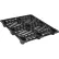 Nestable Shipping Open Deck Pallet, Plastic, 4-Way Entry, 48" x 40", 3500 Lb Static Cap, Black