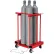 Global Industrial⢠Forkliftable Cylinder Storage Caddy, Mobile For 4 Cylinders