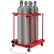 Global Industrial™ Forkliftable Cylinder Storage Caddy, Mobile For 6 Cylinders