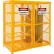 Global Industrial™ Cylinder Storage Cabinet DBL Door Combo, 60"Wx30"Dx65"H, 8 hor. 9 vert.