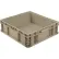 Global Industrial™ Stackable Straight Wall Container, Solid, 24"L x 22"W x 7"H, Gray