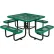 Global Industrial™ 46" Square Picnic Table, Expanded Metal, Green