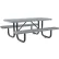 Global Industrial™ 6' Rectangular Picnic Table, Expanded Metal, Gray