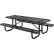 Global Industrial™ 8' Rectangular Picnic Table, Expanded Metal, Black