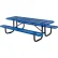 Global Industrial™ 8' Rectangular Picnic Table, Expanded Metal, Blue