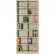 Interion® All Steel Bookcase 36"W x 12"D x 84"H, Putty, 7 Openings