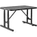 Global Industrial™ 4' Rectangular Steel Outdoor Table, Expanded Metal, Black
