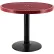 Global Industrial™ 36" Round Outdoor Café Table, 29"H, Expanded Metal, Red